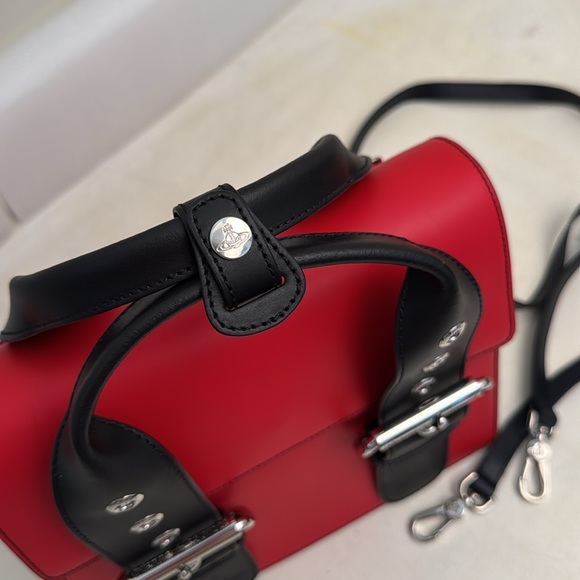 Vivienne Westwood NWT ALEX BAG LARGE BLUE-RED - Picture 6 of 15